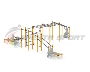 Купить Спортивный комплекс для инвалидов-колясочников WRK-D23_76mm в Немане 