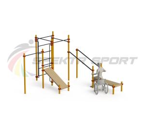 Купить Спортивный комплекс для инвалидов-колясочников WRK-D20_76mm в Немане 